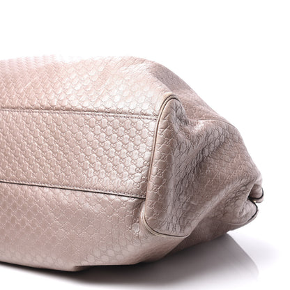 Gucci Metallic Microguccissima Large Sukey Tote Light Pink 10 of 13