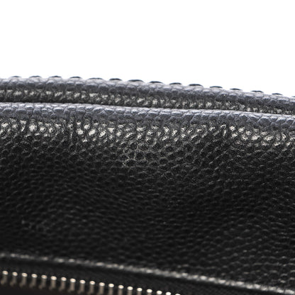 Chanel Glazed Caviar Quilted Mademoiselle Bowling Bag Black 7 of 12