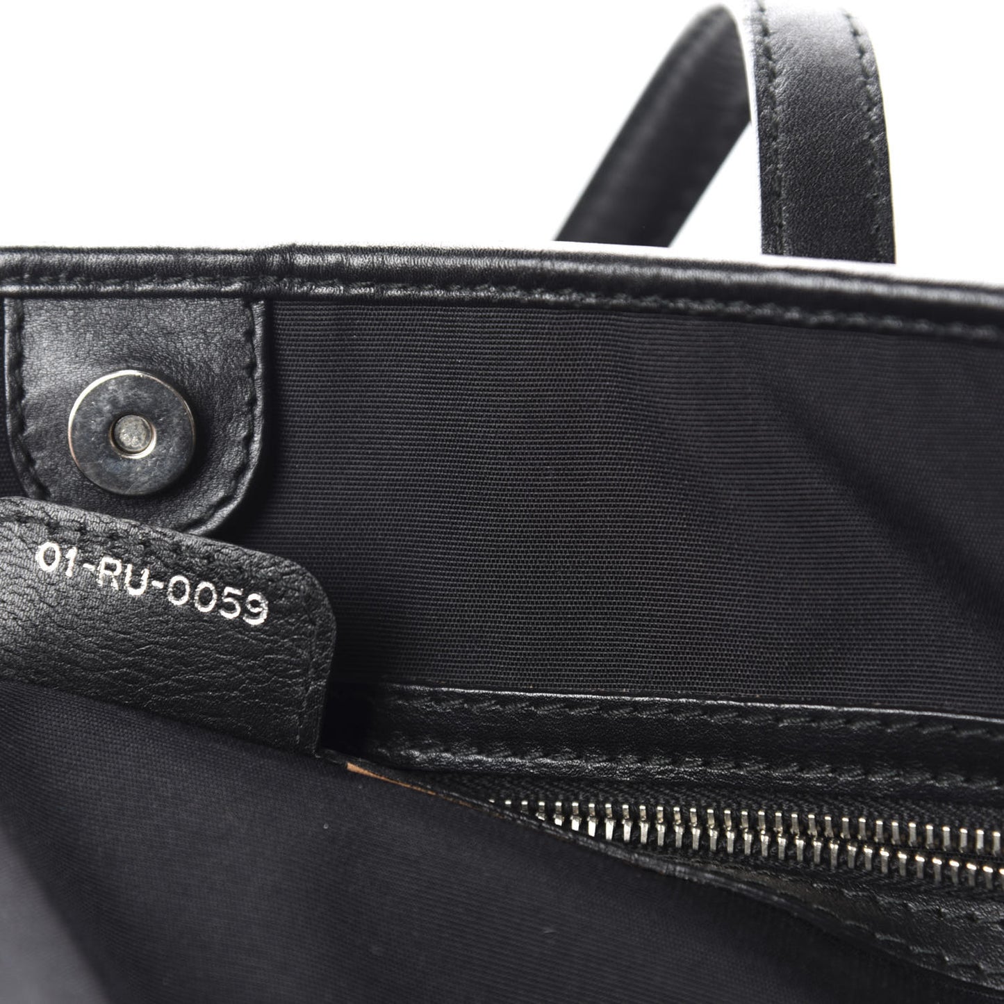 Coated Canvas Cannage Large Panarea Tote Black