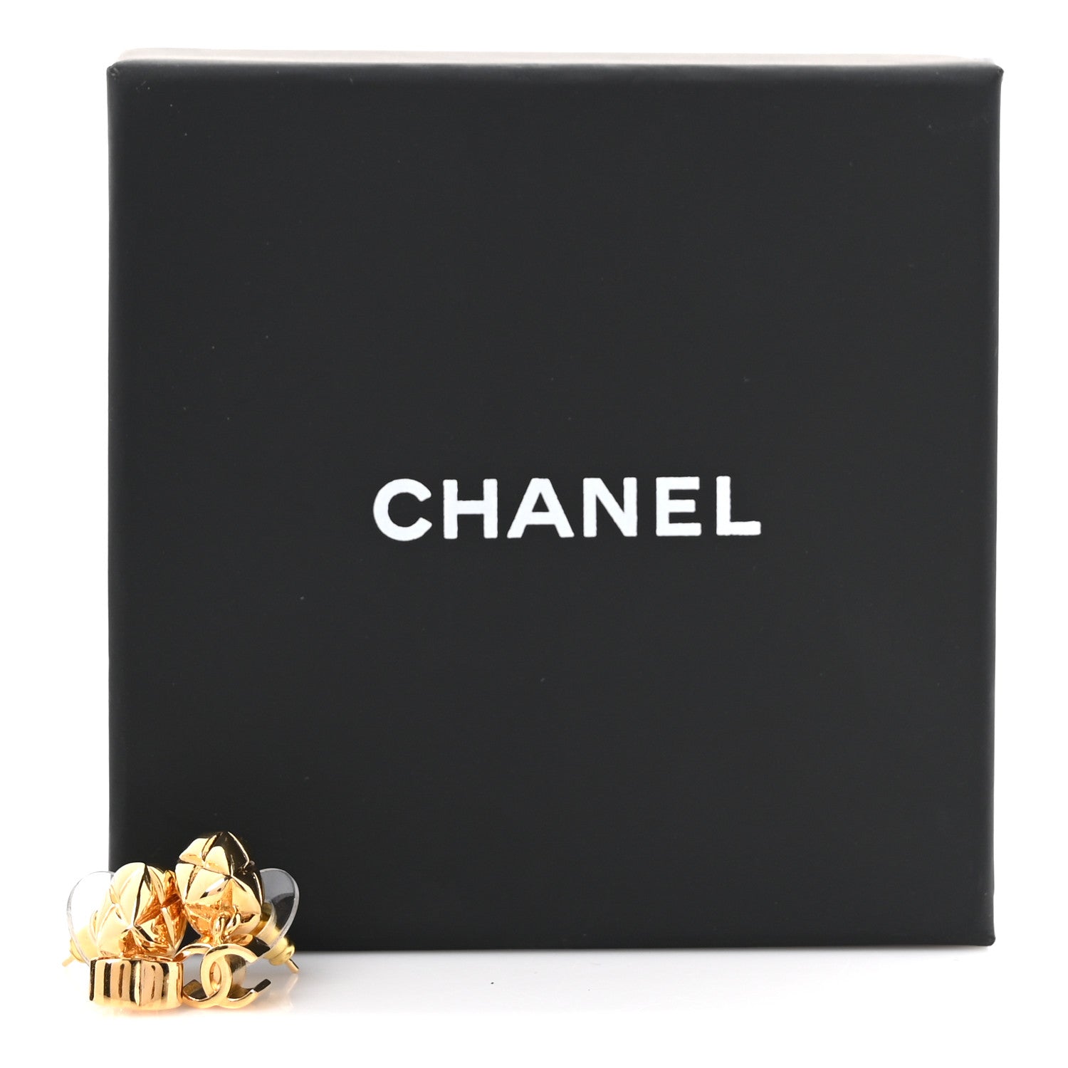 Chanel Metal CC Drop Earrings Gold 5 of 5