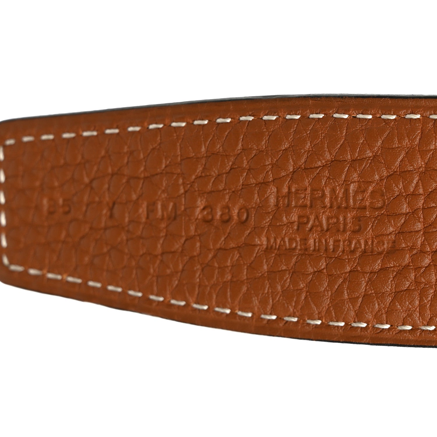 Hermes Box Togo 32mm H Belt 85 34 Black Gold 3 of 6