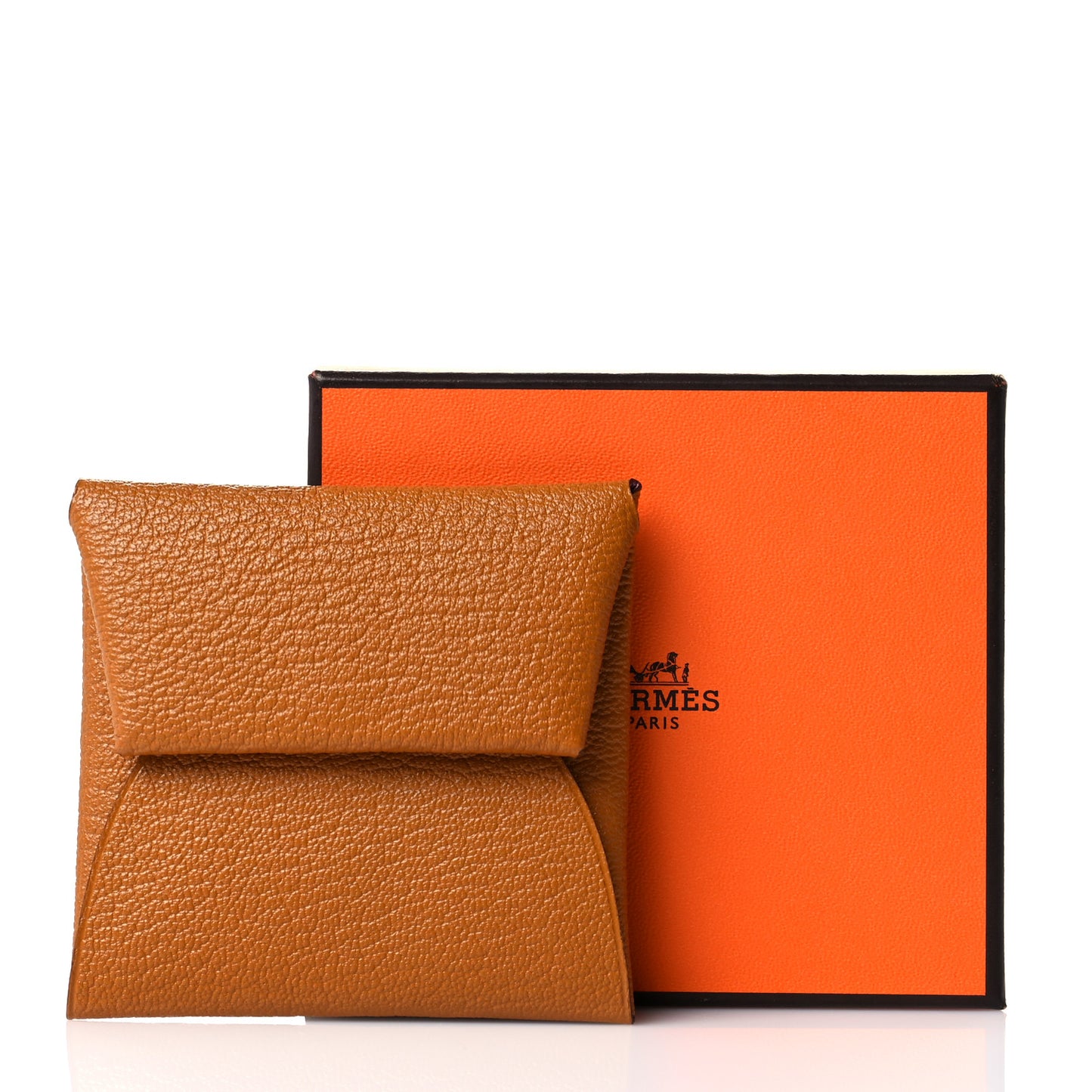 Chevre Mysore Bastia Verso Coin Purse Caramel Mauve Sylvestre