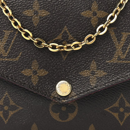 Louis Vuitton Monogram Pochette Felicie Chain Wallet Fuchsia 11 of 16