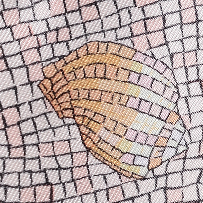 Hermes Silk Sea Shells Mosaic Twilly 4 of 4