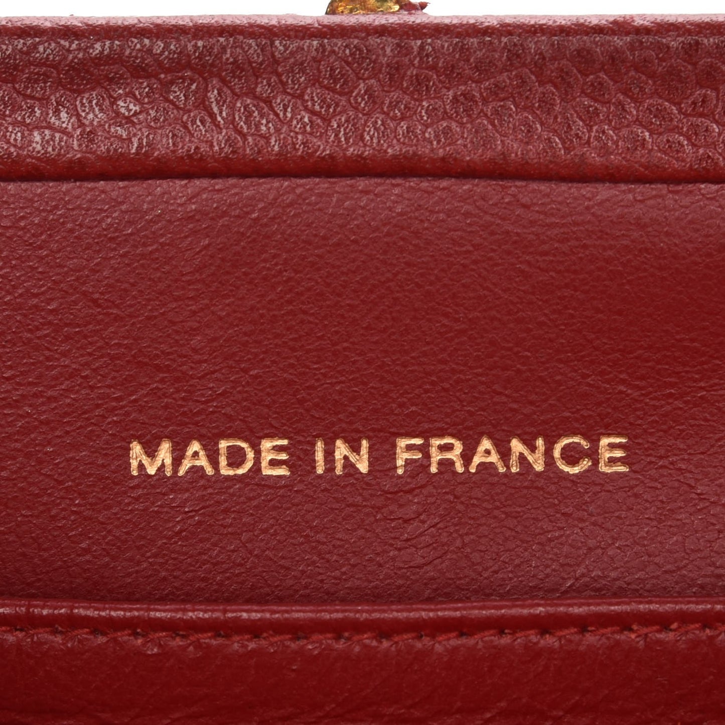 Caviar Quilted Frame Bag Red