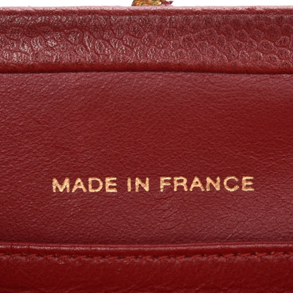 Chanel Caviar Quilted Frame Bag Red 7 of 8
