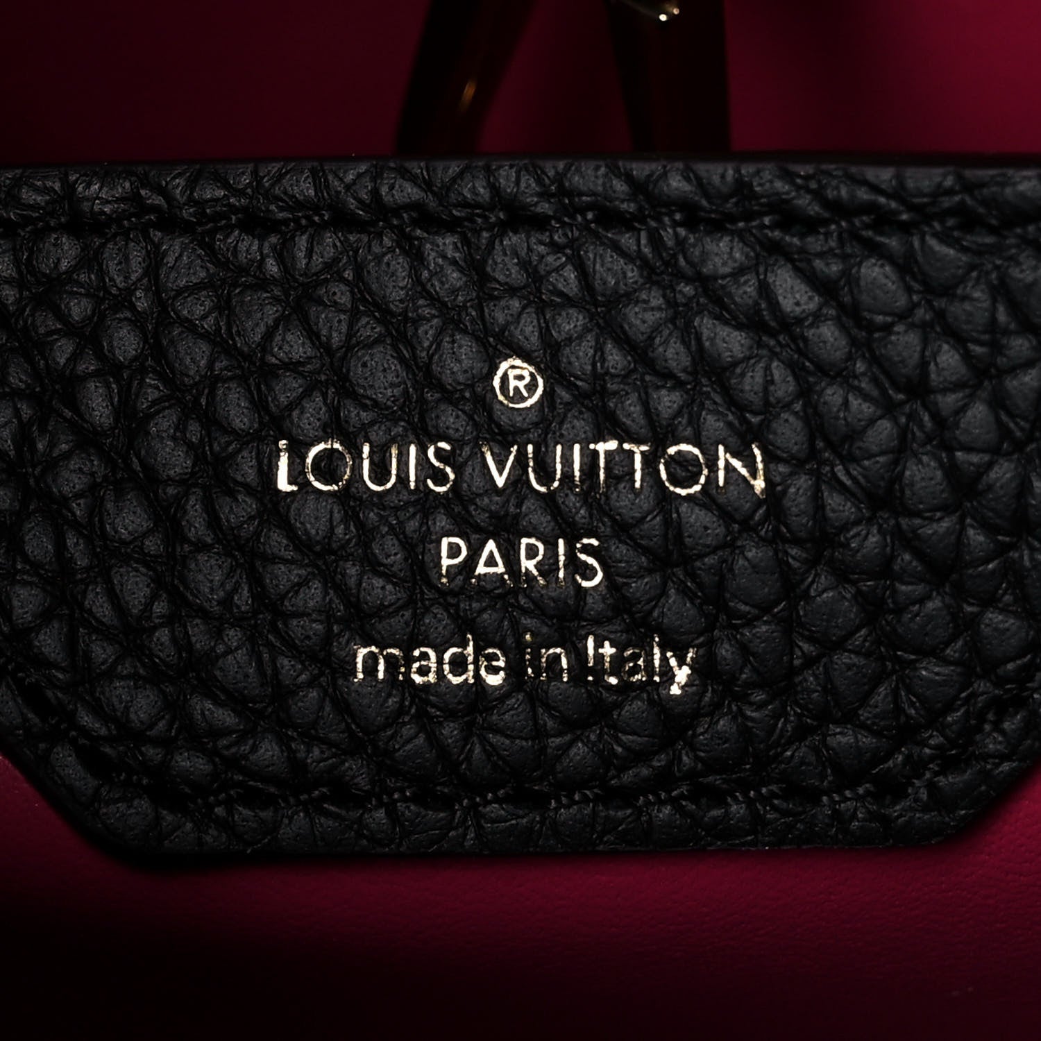 Louis Vuitton Taurillon Capucines BB Black 6 of 9