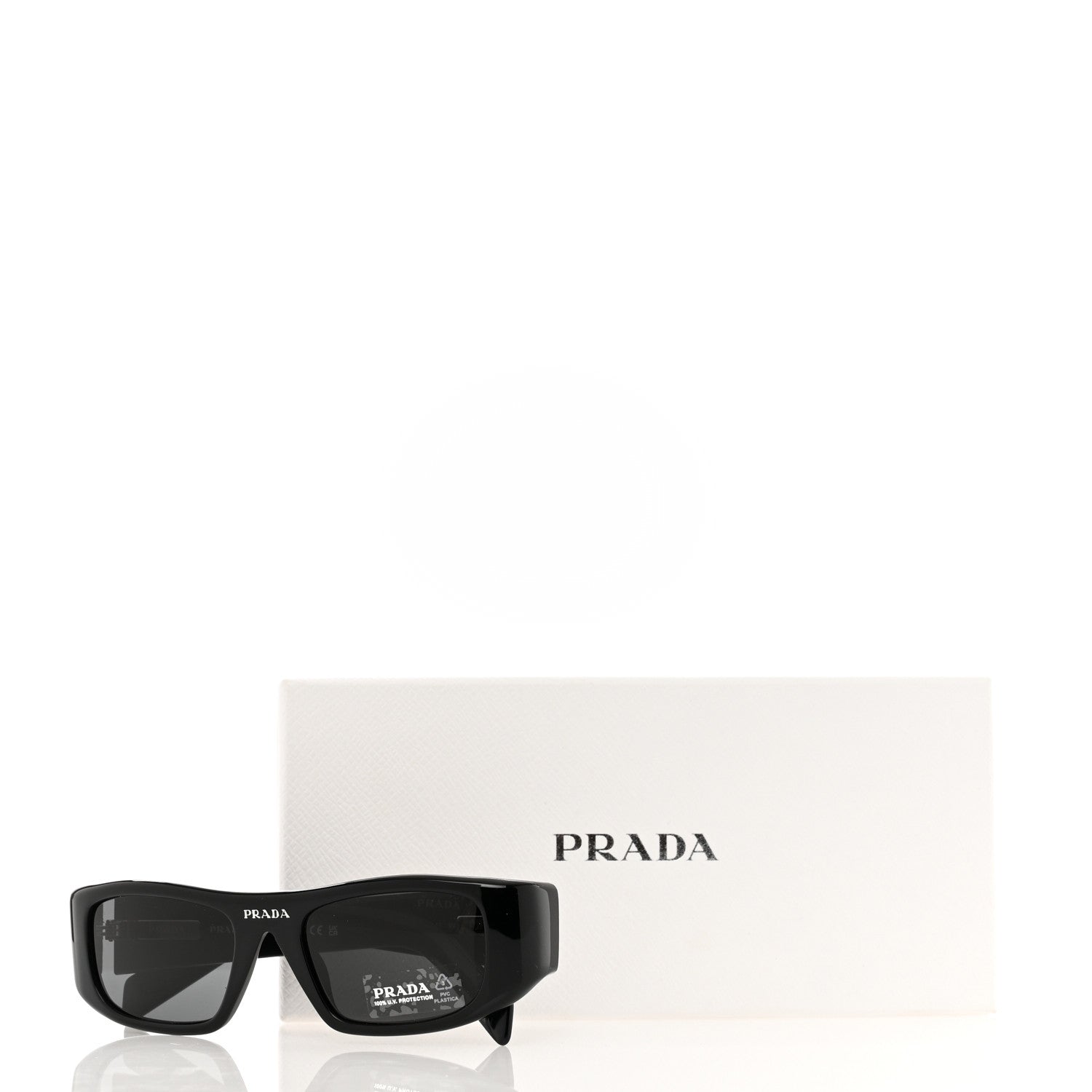 Prada Acetate Sunglasses SPR 20W Black 7 of 7
