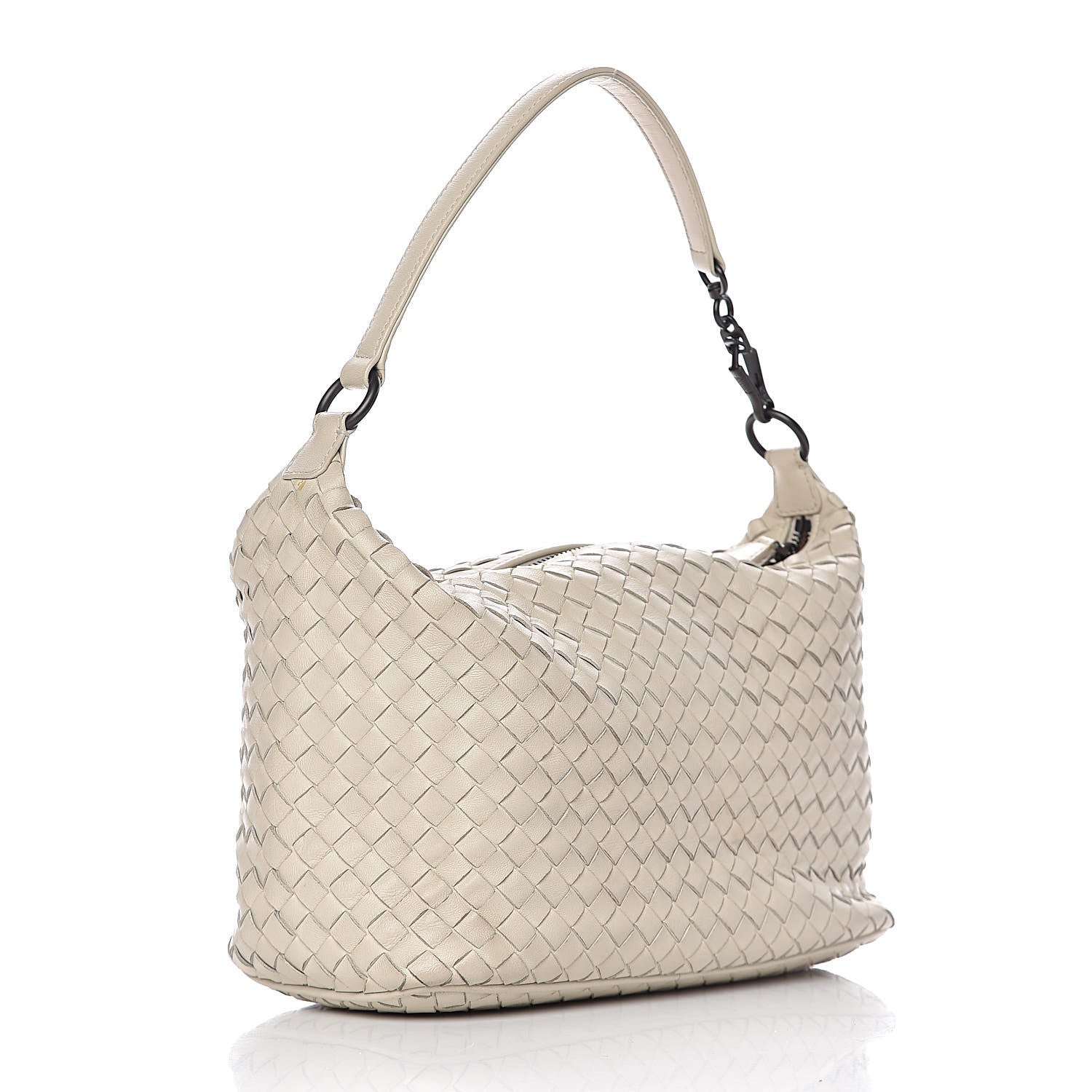 Bottega Veneta Nappa Intrecciato Small Shoulder Bag White 3 of 15