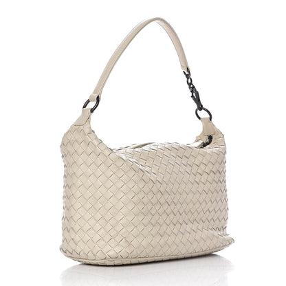 Bottega Veneta Nappa Intrecciato Small Shoulder Bag White 3 of 15