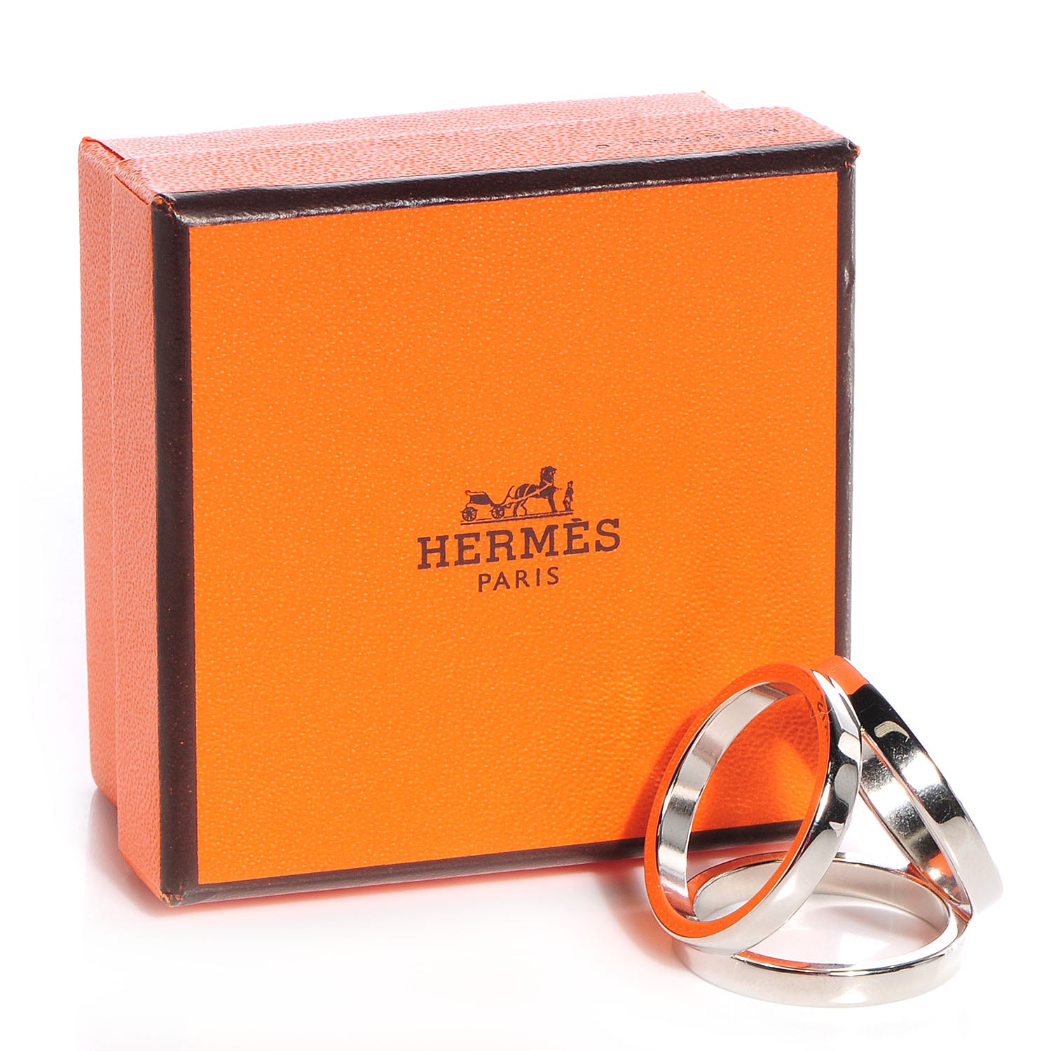 Hermes Palladium Trio Scarf Ring 6 of 6