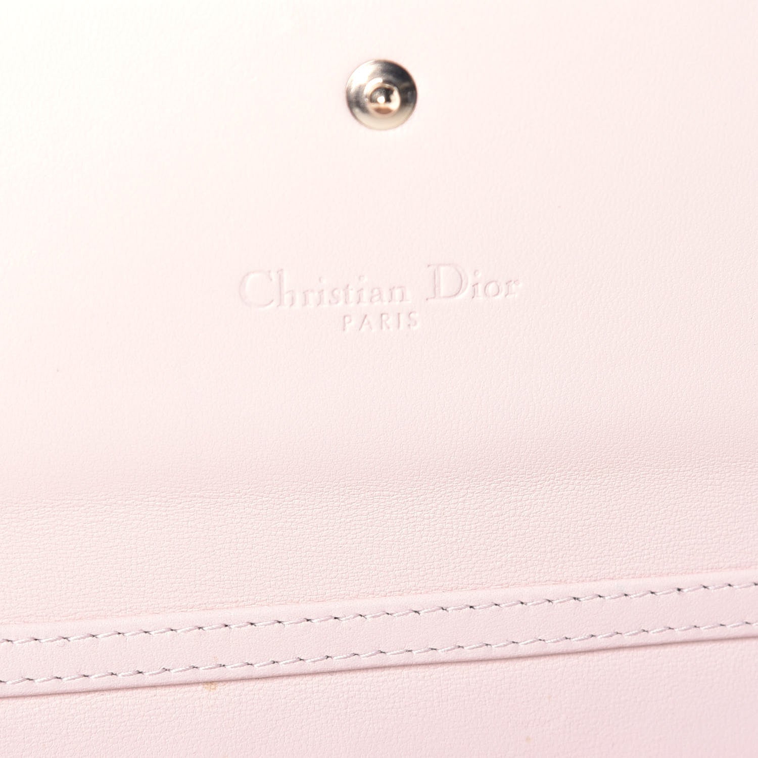 Christian Dior Lambskin Cannage Lady Dior Rendezvous Wallet On Chain Light Pink 6 of 9