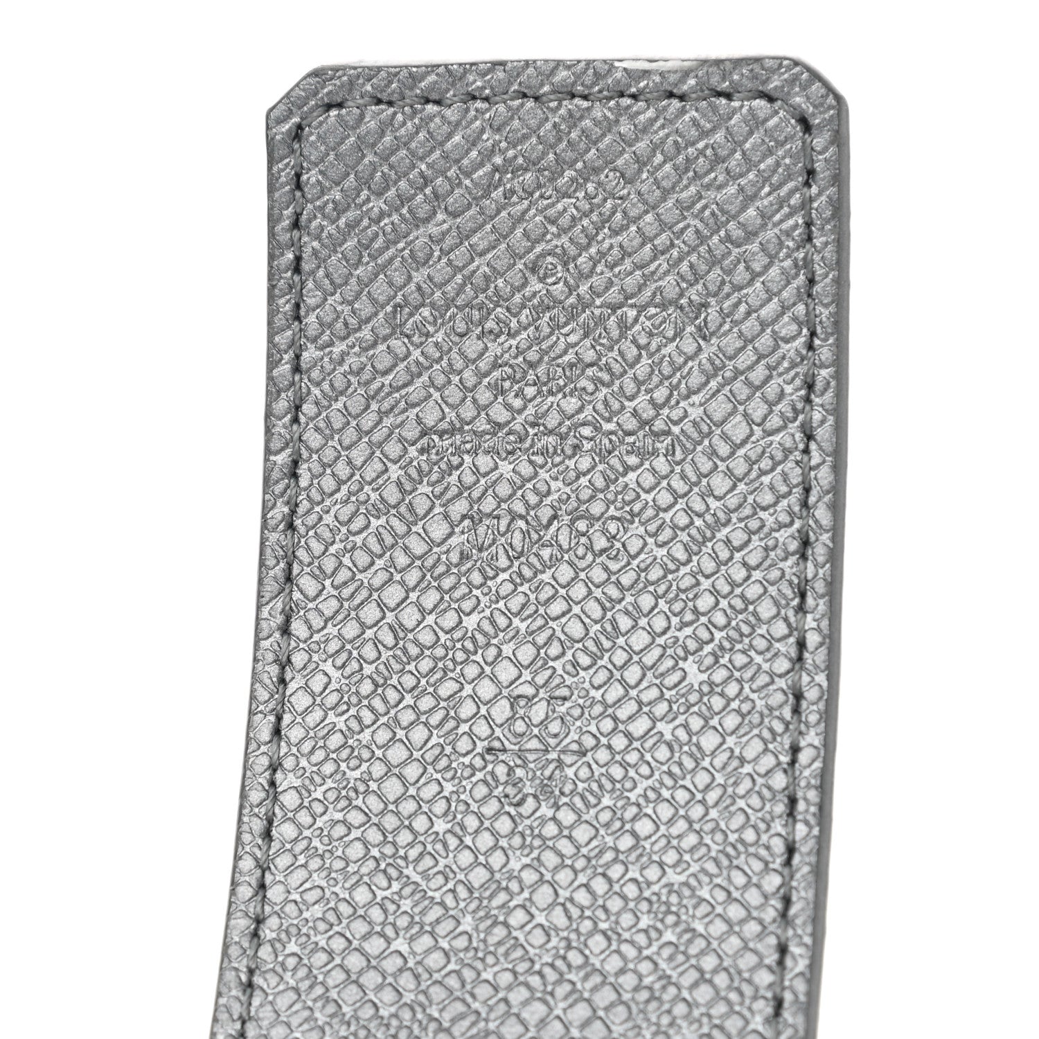 Louis Vuitton Monogram Reverse Taigarama 40mm LV Initiales Reversible Belt 85 34 Silver 3 of 5