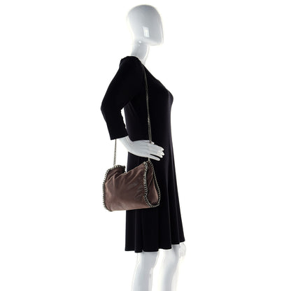 Stella McCartney Shaggy Deer Mini Falabella Fold Over Tote Taupe 4 of 10