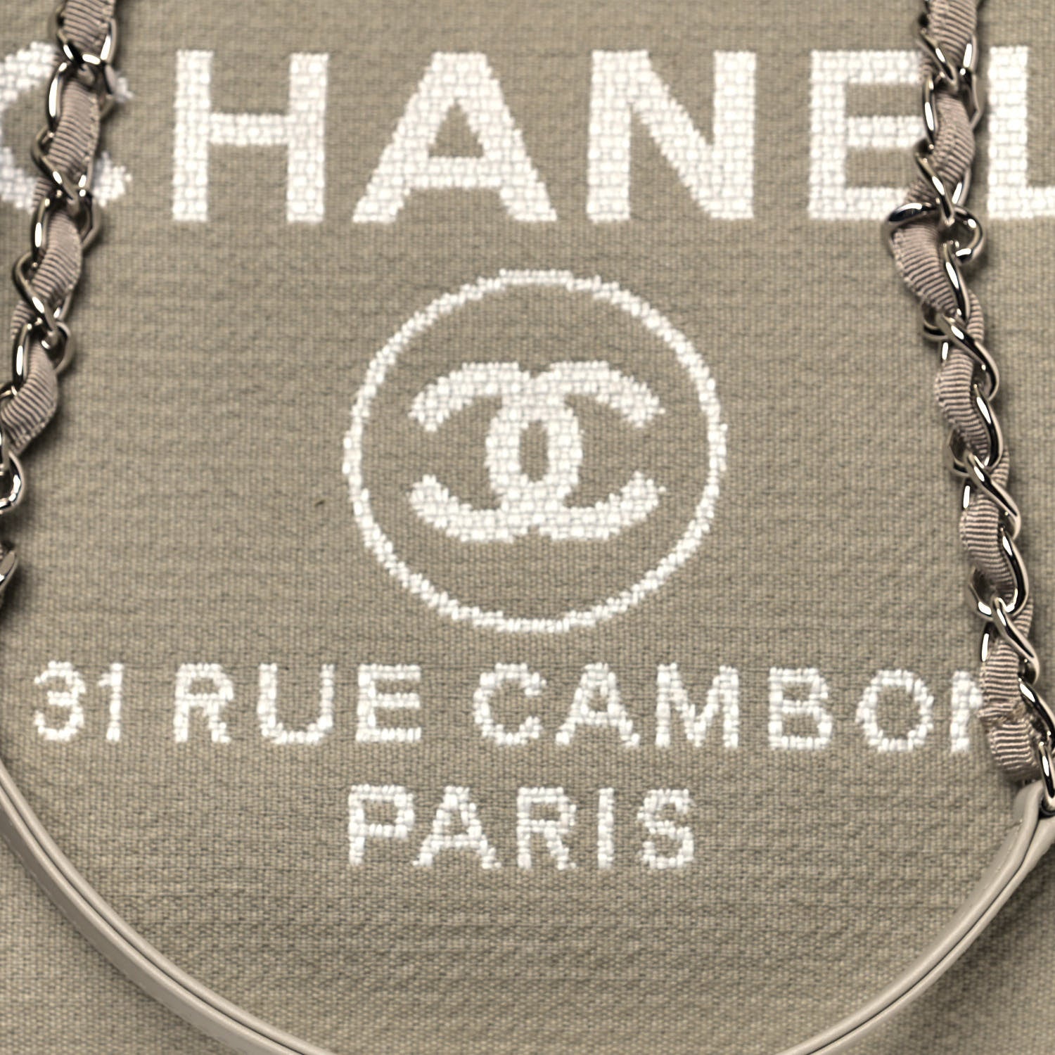 Chanel Mixed Fibers Medium Deauville Tote Grey 8 of 13