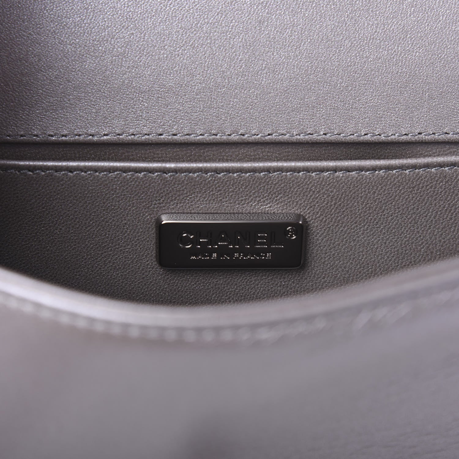 Chanel Galuchat Stingray Small Boy Flap Silver 8 of 11