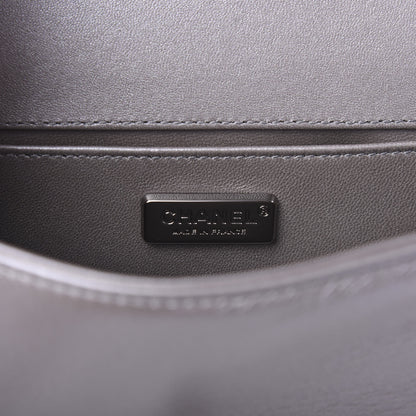 Chanel Galuchat Stingray Small Boy Flap Silver 8 of 11