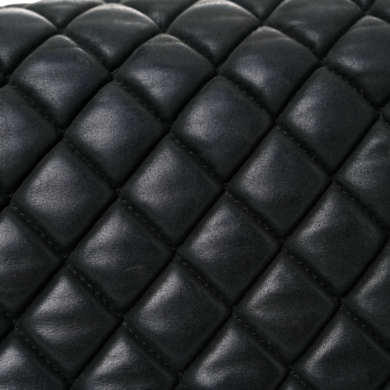 Chanel Iridescent Calfskin Quilted Small New Bubble Flap Anthracite 20 of 21