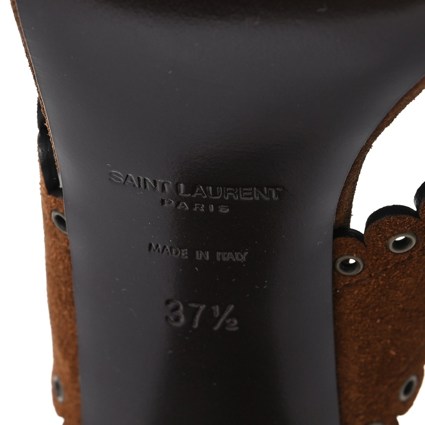 Suede Eyelet LouLou 70 Mules 37.5 Land