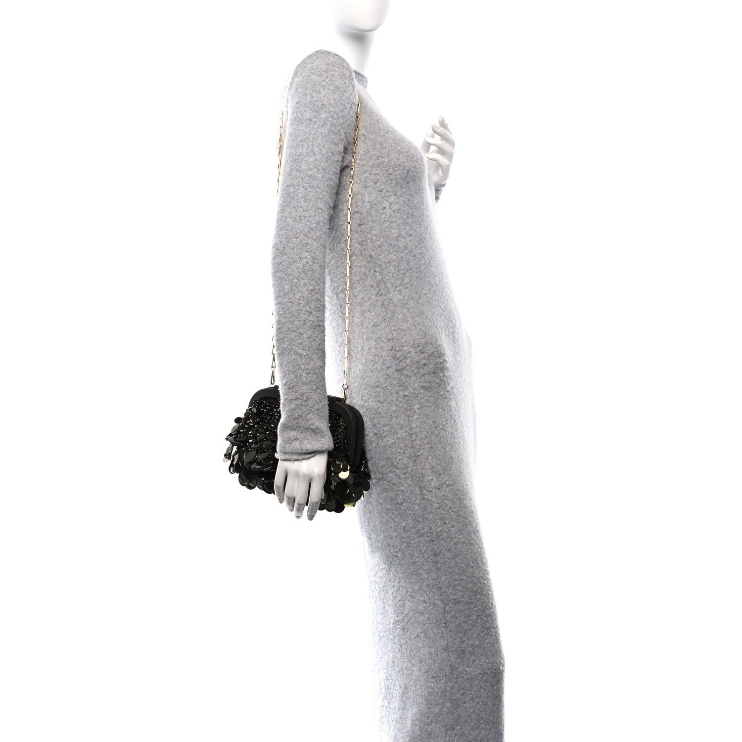 Bottega Veneta Paillette Small The Point Triangle Bag Camping 2 of 9