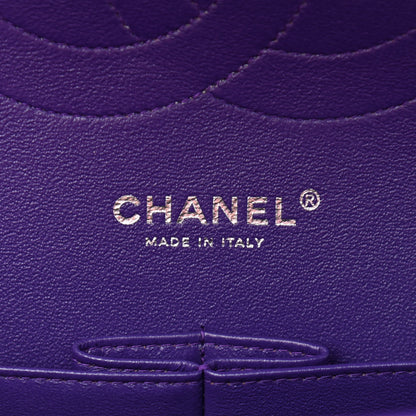 Chanel Patent Calfskin Quilted Jumbo Double Flap Purple 6 of 10