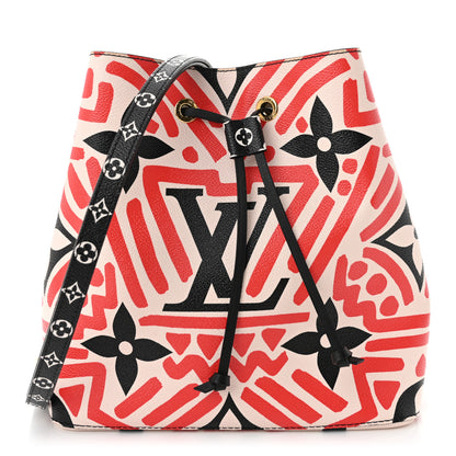 Louis Vuitton Monogram Giant Crafty NeoNoe MM Creme Rouge Black 1 of 9