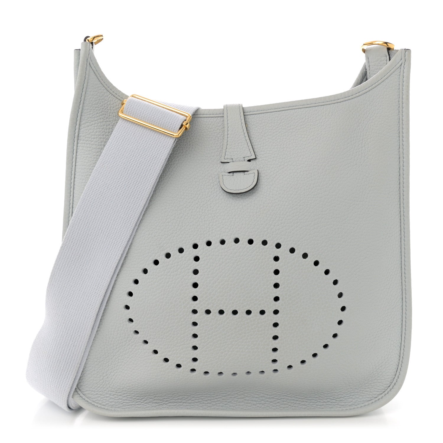 Hermes Taurillon Clemence Evelyne III PM Bleu Pale 1 of 13