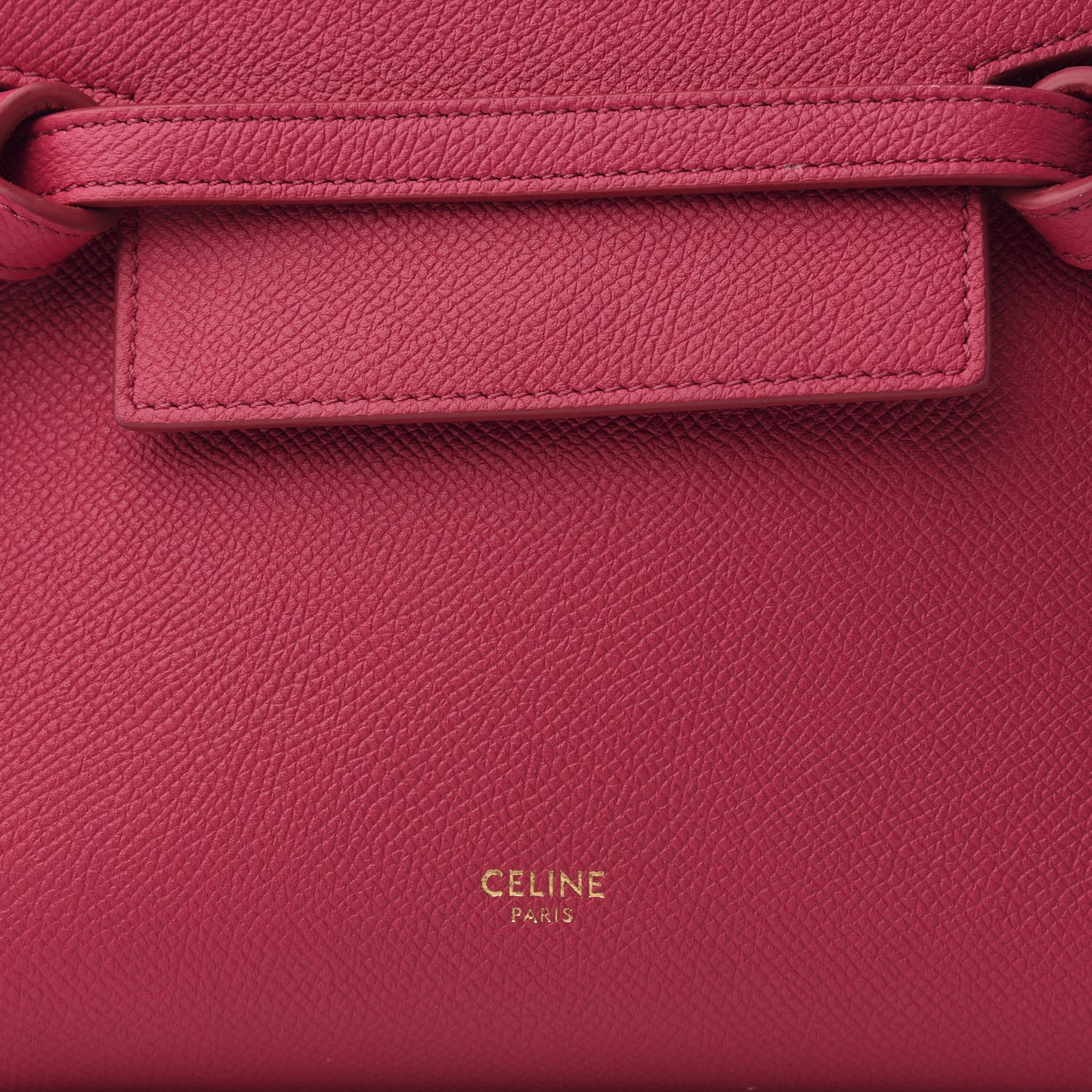 Grained Calfskin Nano Belt Bag Pink