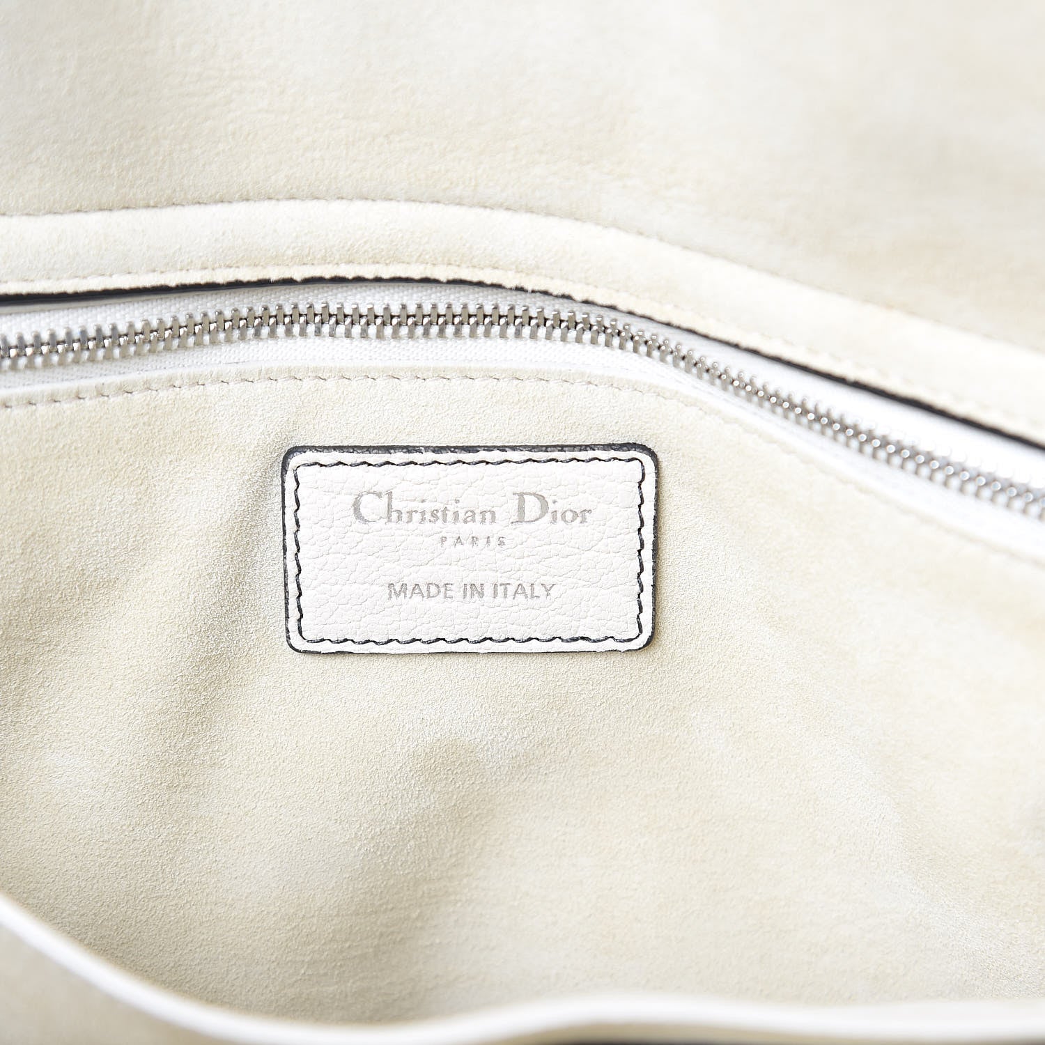Christian Dior Grained Lambskin Large Lady Dior Off White 6 of 11
