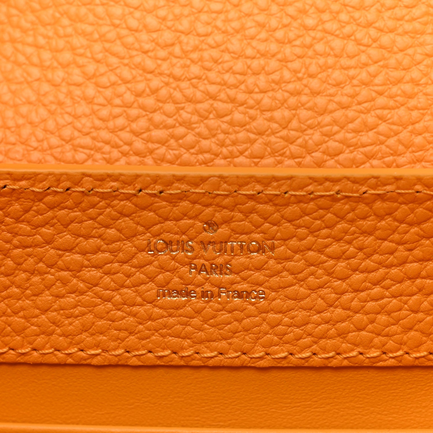 Louis Vuitton Taurillon Mini Capucines Sunbeam Yellow 6 of 9