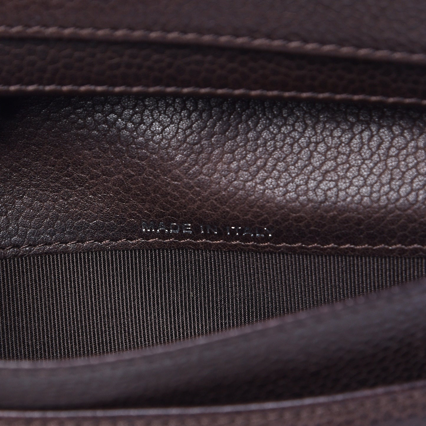 Caviar Timeless CC Yen Wallet Dark Brown