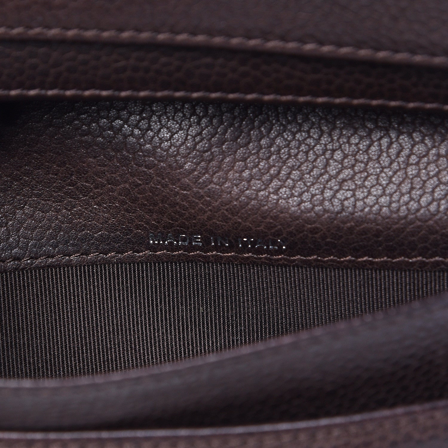 Chanel Caviar Timeless CC Yen Wallet Dark Brown 7 of 22
