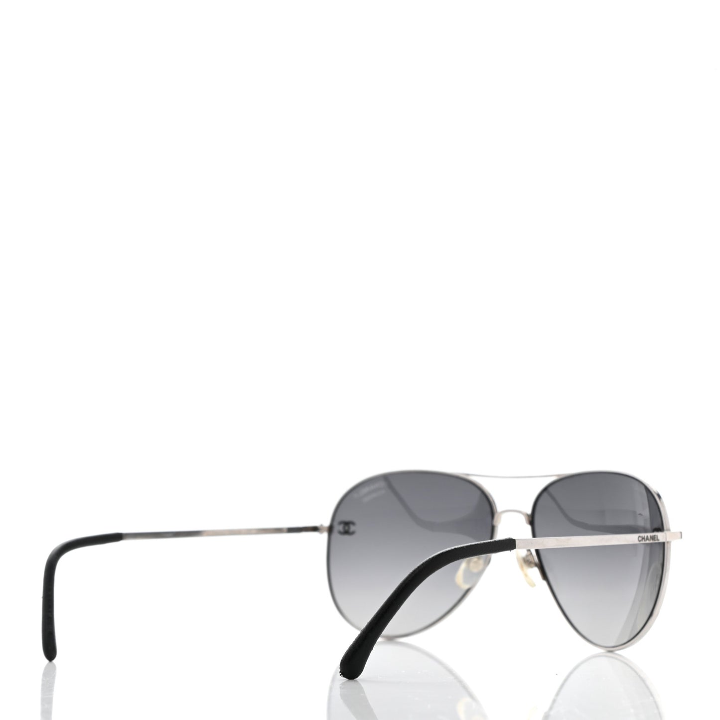 Metal Polarized Aviator CC Sunglasses 4189-T-Q Silver