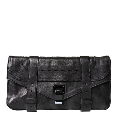 Proenza Schouler Lambskin PS1 Pochette Clutch Black 1 of 7