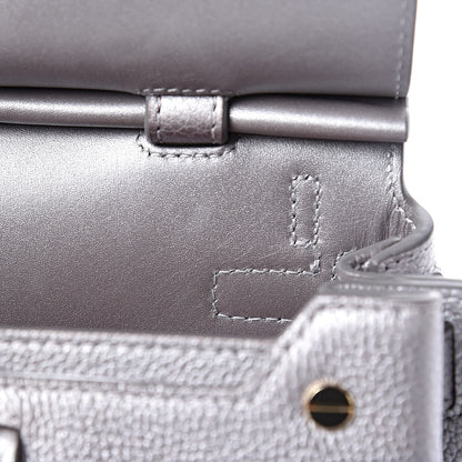 MCM Metallic Grained Calfskin Mini Milla Crossbody Silver 9 of 11