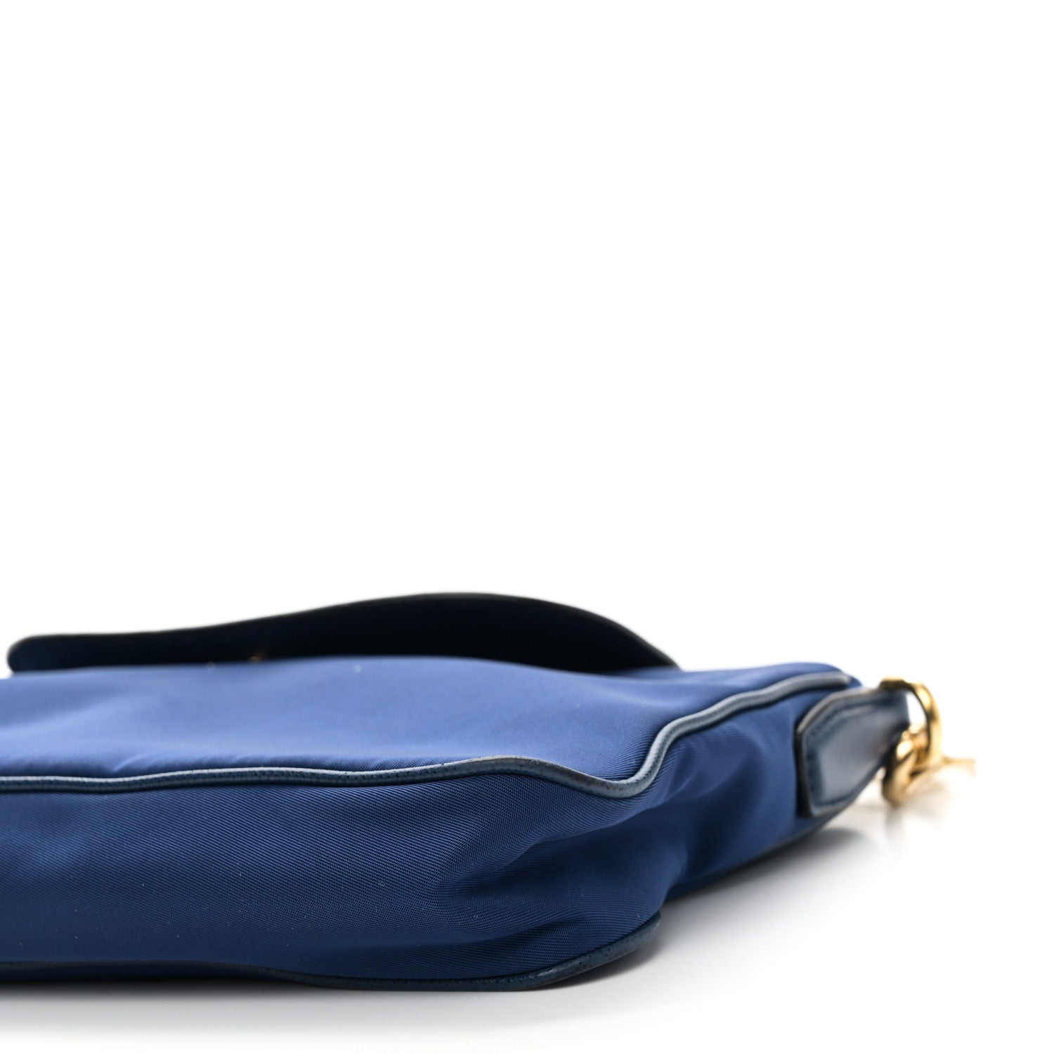 Prada Tessuto Nylon Saffiano Crossbody Bag Bluette 8 of 8