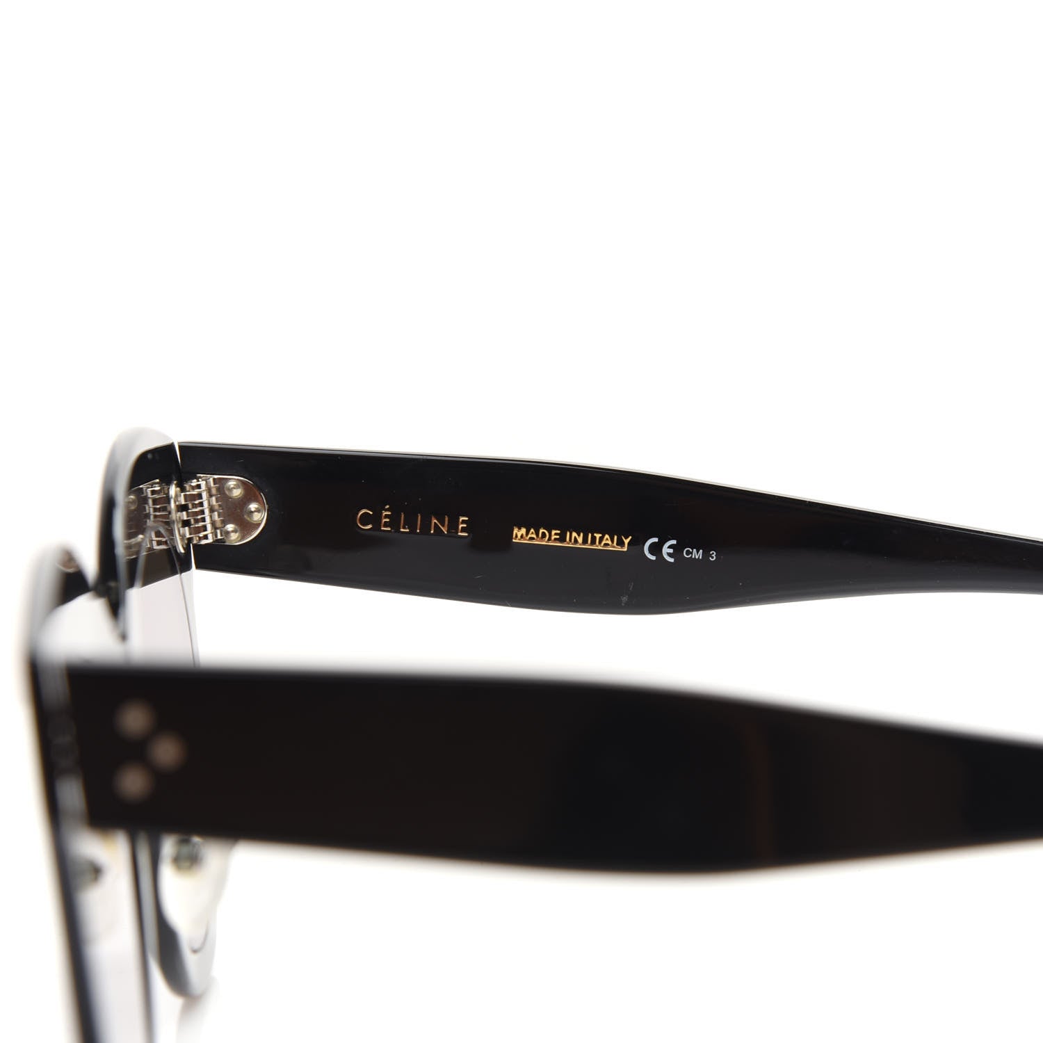 Celine Chris Sunglasses CL 41443/S Black 5 of 7