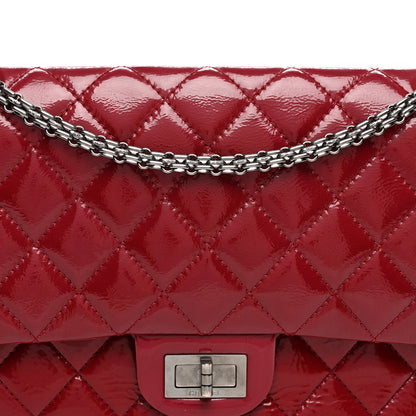 Chanel Aged Glazed Calfskin Quilted 2.55 Reissue 227 Flap Red 8 of 13