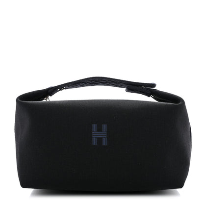 Hermes Canvas Large Bride-A-Brac Pouch Bleu Nuit 1 of 7