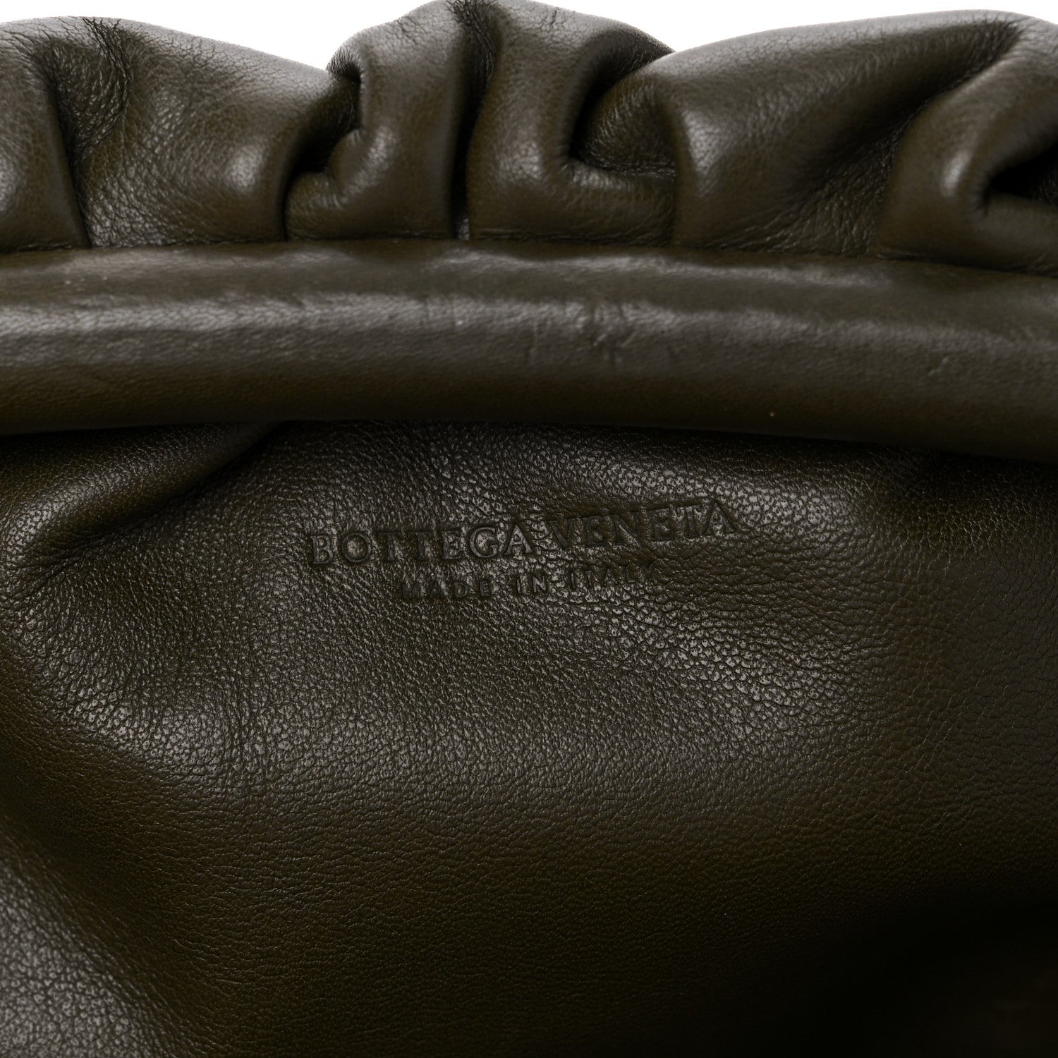 Bottega Veneta Butter Calfskin The Pouch 20 Kaki Fondent 6 of 10