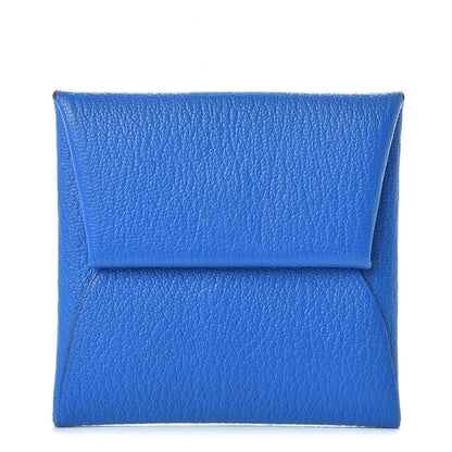 Hermes Chevre Mysore Bastia Coin Purse Bleu Hydra 1 of 8