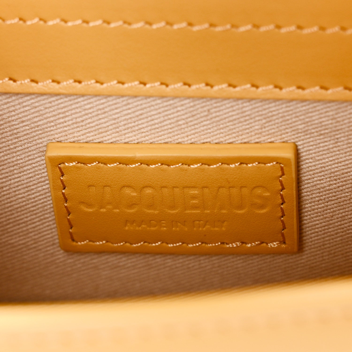 Jacquemus Smooth Calfskin Le Bambino Dark Yellow 6 of 9