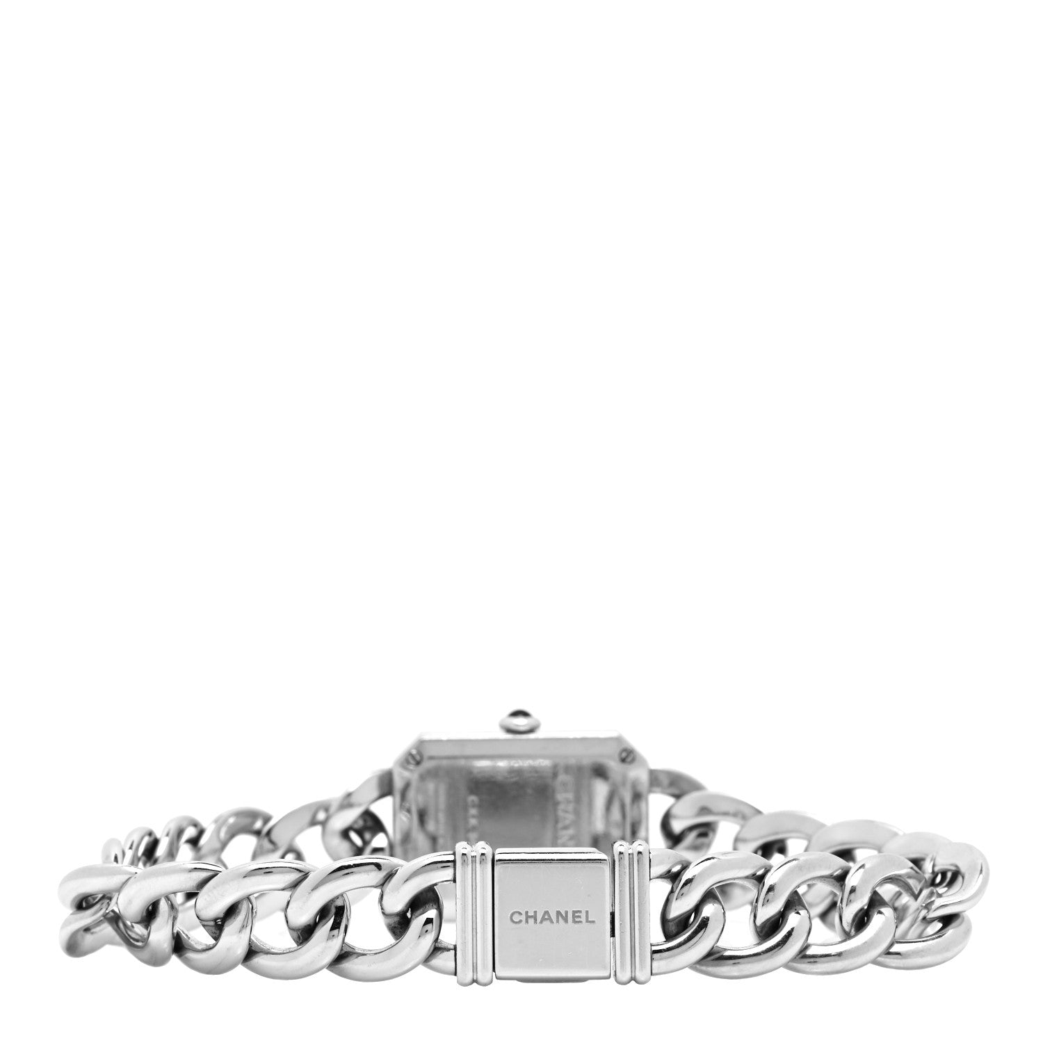 Chanel Stainless Steel Diamond Bezel Mother of Pearl 16mm Chain Premiere Quartz Watch 3 of 5