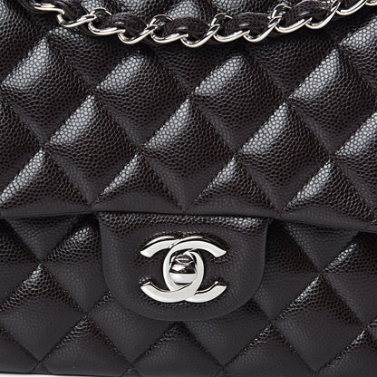 Chanel Caviar Quilted Medium Double Flap Brown 10 of 10