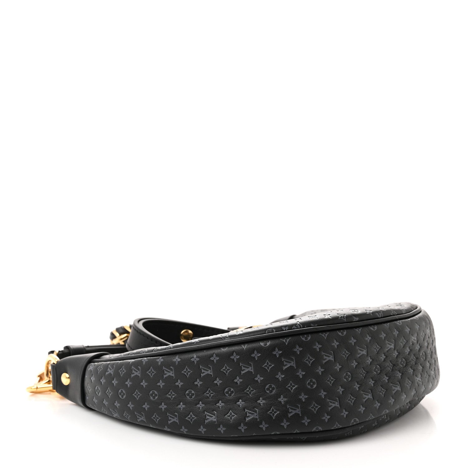 Louis Vuitton Calfskin Embossed Monogram Loop Black 4 of 9