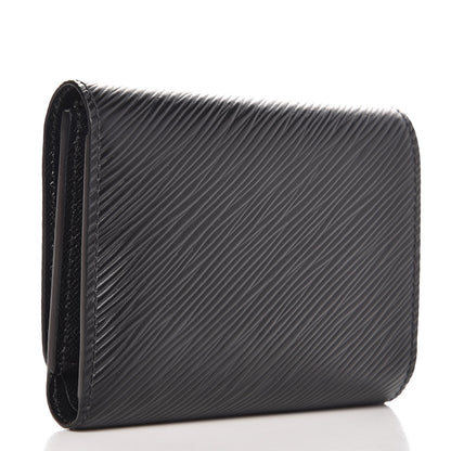 Louis Vuitton Epi Twist Compact Wallet Black 3 of 7