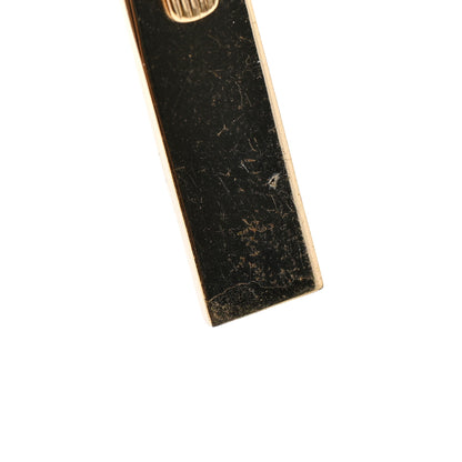 Christian Dior Metal CD Bar Necklace Gold Black 5 of 6