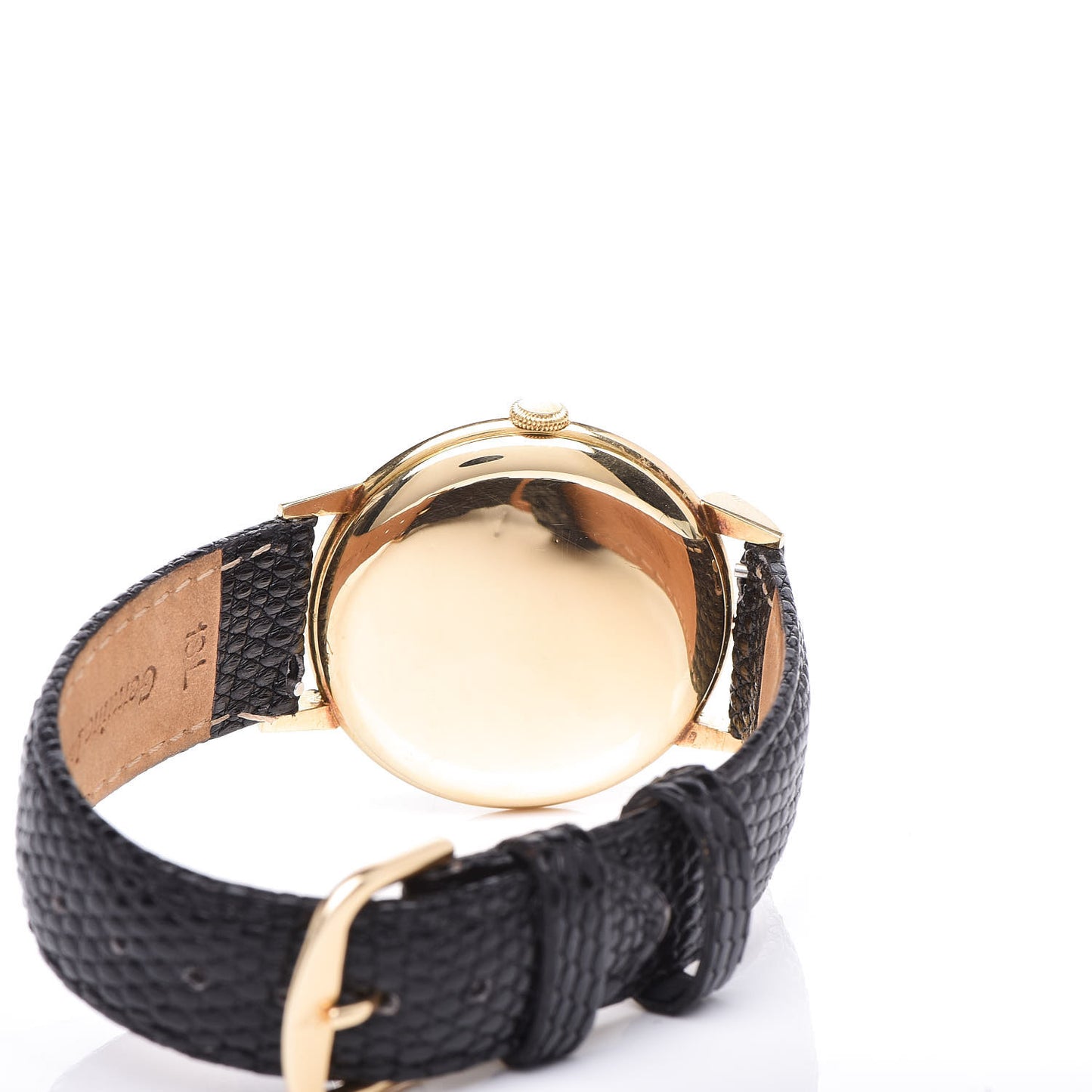 18K Yellow Gold Lizard 36mm Schaffhausen Manual Winding Watch Champagne 3531