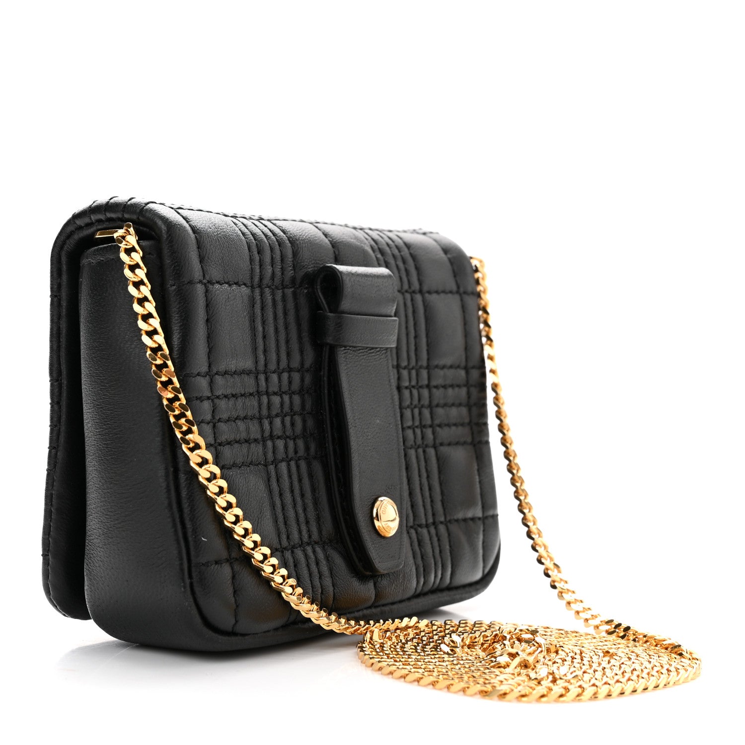 Burberry Lambskin Quilted Micro Lola Bag Black 3 of 10