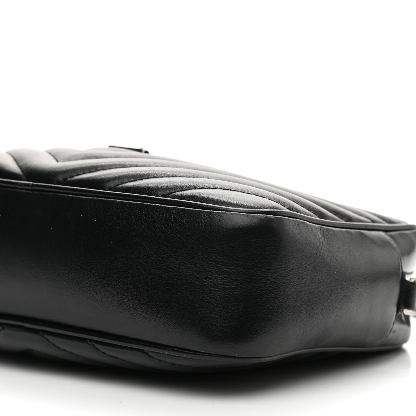 Calfskin Matelasse Monogram Lou Camera Bag Black